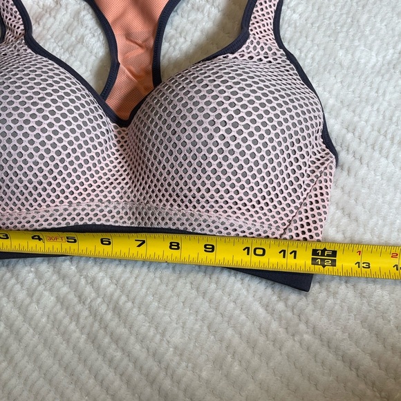VSX Pink and Black Sports Bra with Racerback Design - Picture 4 of 4